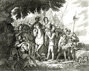 La Bondad de Sir Philip Sidney hacia un Soldado, 1815 de English School